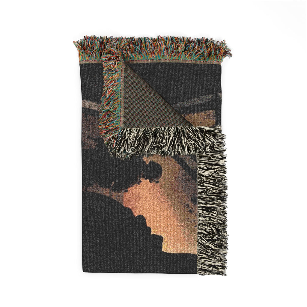 Woven Blanket — “Intimate Warroom” Tactical Throw Blanket (Cozy Gaming & Strategy Room Decor)